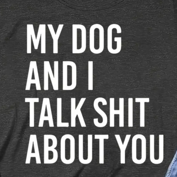Hand Crafted Tops - My Dog And I Handmade Tee